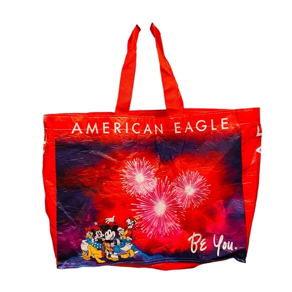 ⭐️ AMERICAN EAGLE X DISNEY LARGE REUSABLE SHOPPING TOTE - Picture 2 of 9